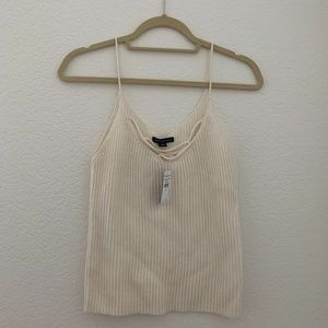 Super cute ribbed spaghetti strap